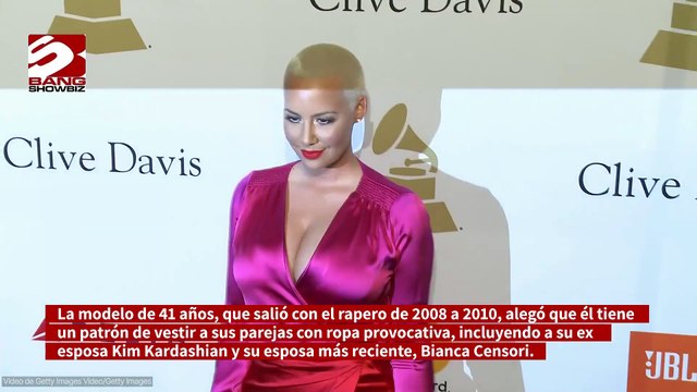 Amber Rose afirma que su ex novio Kanye West la presionó para que llevara ropa reveladora durante su relación