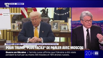 Guerre en Ukraine: "Ce sont les Russes qui ont les cartes en main, il suffit qu'ils arrêtent cette guerre d'agression", déclare Thierry Breton