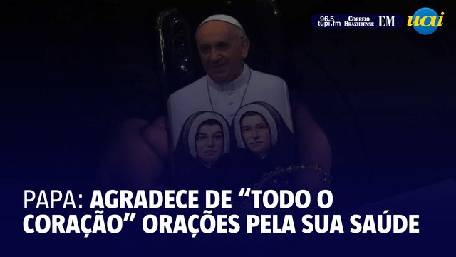 Com voz cansada, papa Francisco agradece de todo coração as orações pela sua saúde