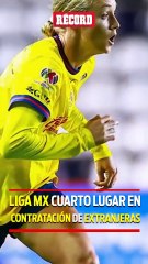 Liga MX FEMENIL cuarto lugar en CONTRATACIÓN de EXTRANJERAS