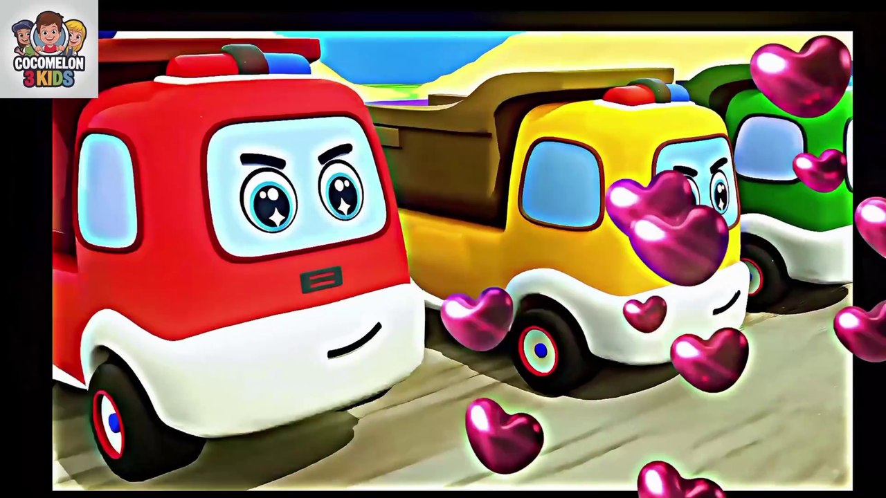 Learn Colors With Cocomelon 3 Kids: Colorful Eggs: Colorful Trucks #truck #learning #colors #coloreggs #eggs