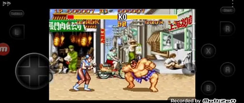 Street Fighter II Turbo: Hyper Fighting E. Honda vs Chun-li E. Honda é derrotado por Chun-li