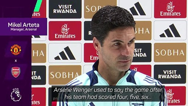 Arteta wants Arsenal to emulate seven-goal demolition at Old Trafford