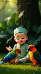 Masha Allah Cute baby boy is Reciting kalma Sharief