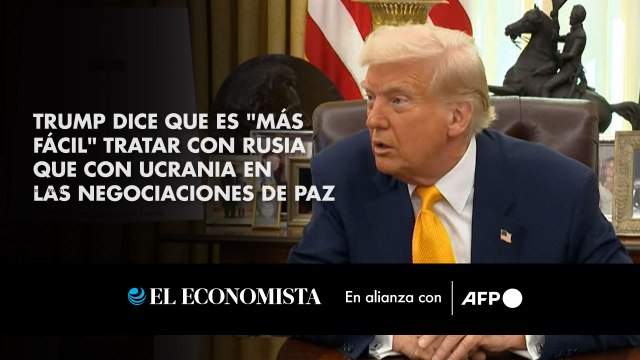 Trump dice que es más fácil tratar con Rusia que con Ucrania en las negociaciones de paz