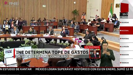 INE rechaza propuesta de Uuc-kib Espadas para reducir tope de gastos