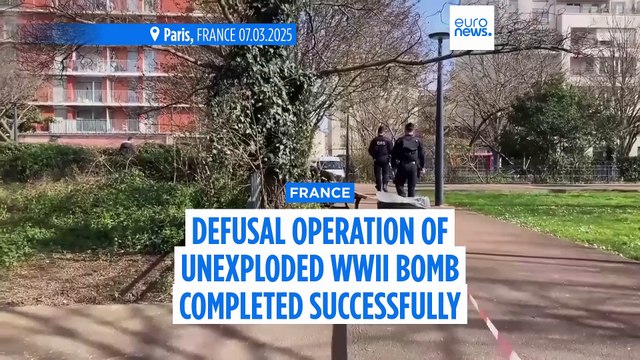 Hours of travel delays end as authorities defuse unexploded WWII bomb near Paris' Gare du Nord