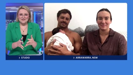 Baby girl born amidst storms in northern New South Wales