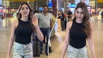 Nikki Tamboli's Starry Airport Arrival In Her Sassy Silver Sizzling Look!