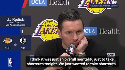 Redick slams Lakers players after loss to Nets