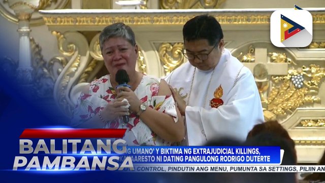 Mga kaanak ng umano’ y biktima ng extrajudicial killings, masaya sa pagkakaaresto kay dating Pagulong Rodrigo Duterte