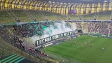 Oprawa kibiców Lechii Gdańsk w meczu z Górnikiem Zabrze