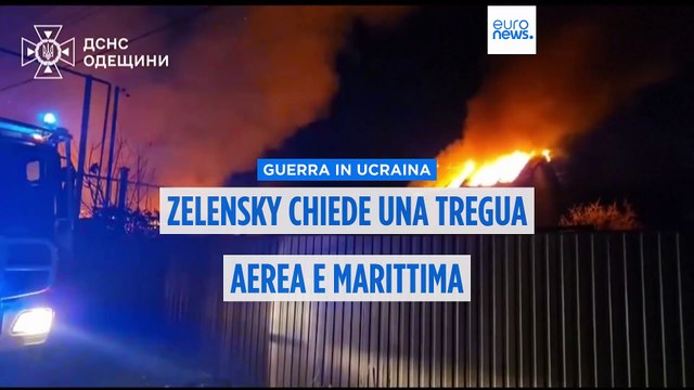 Zelensky chiede una tregua aerea e marittima dopo gli attacchi russi sull'Ucraina