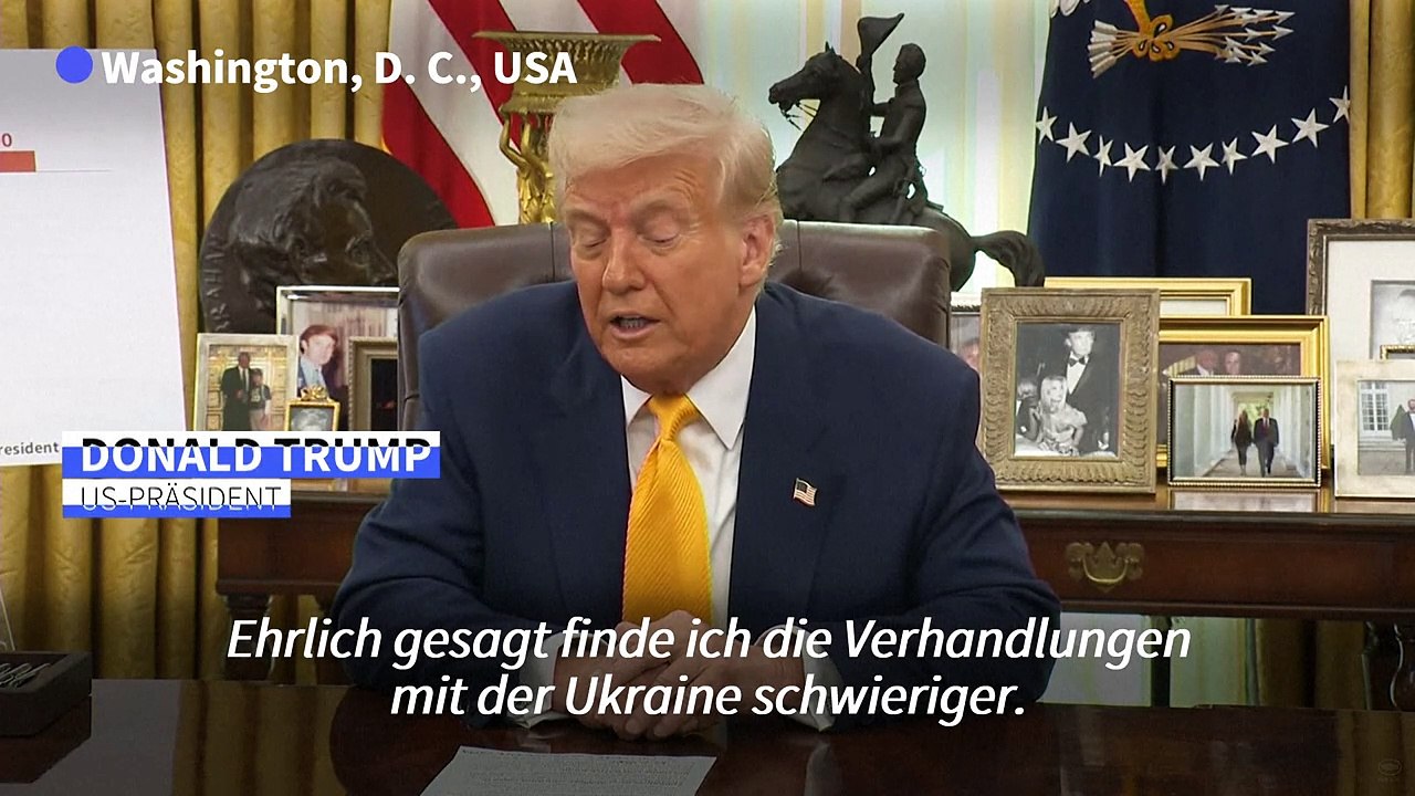 Trump: 'Verhandlungen mit Russland sind einfacher als mit der Ukraine'