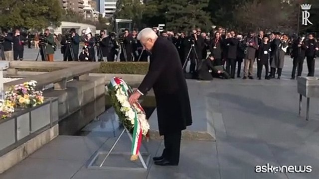 Il presidente Mattarella a Hiroshma visita il Memoriale per la Pace