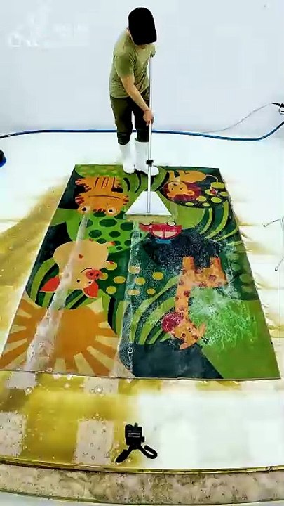 Satisfying Video - Cleaning Children's Carpets From Dirt - ASMR Carpet Cleaning #shorts