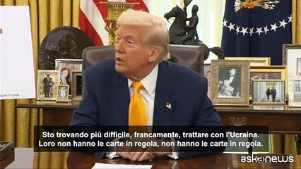 Ucraina, Trump: lavoriamo bene con Russia, più difficile con Kiev