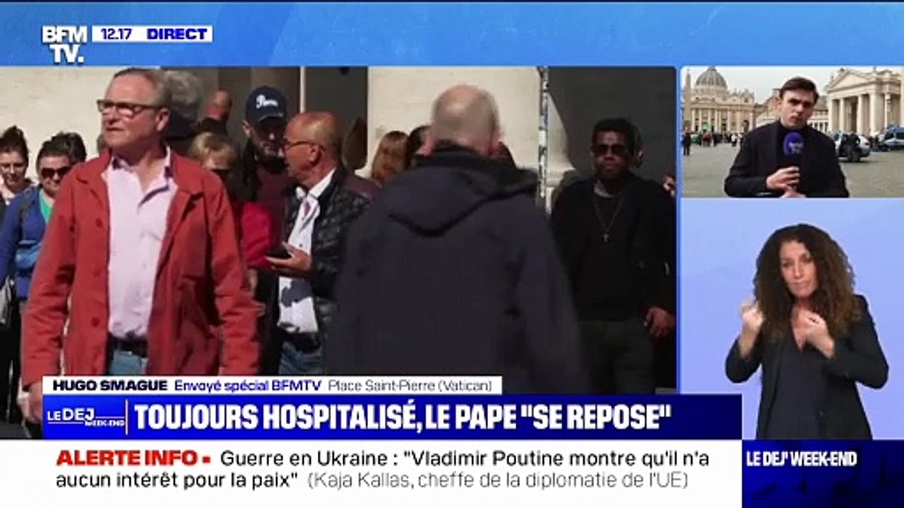 Pape François: toujours hospitalisé, le souverain pontife a passé "une nuit calme" et "se repose