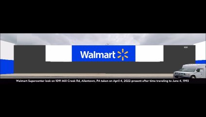 how Walmart Supercenter on 1091 Mill Creek Rd, Allentown, PA will look like when time travel gets invented
