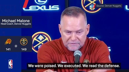 'He's one of one' - Malone reacts to Jokic's historic night