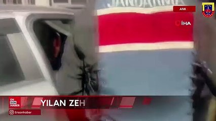 Ankara’da 6 milyon lira değere sahip 19 tüp yılan zehri ele geçirildi