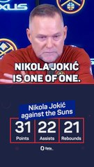 Malone reacts to Jokic's historic night