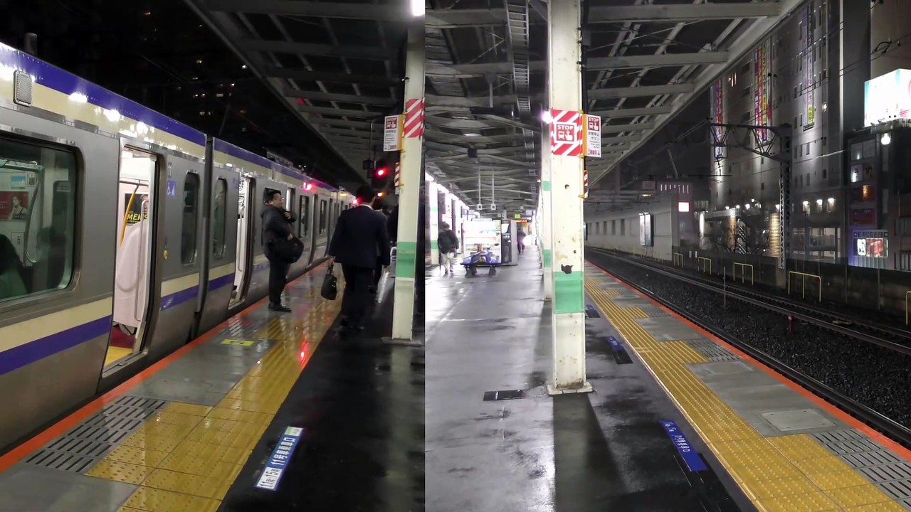 総武快速線 市川駅 発車メロディ&E217系・E235系発車シーン
