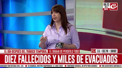 El temporal de lluvia y viento causó destrozos en la localidad de Carhué