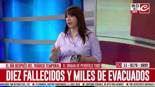 El temporal de lluvia y viento causó destrozos en la localidad de Carhué