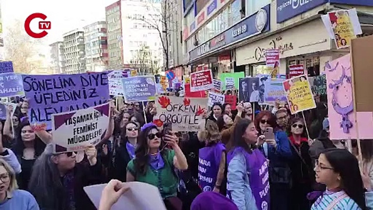 Ankara'da 8 Mart eylemine polis engeli