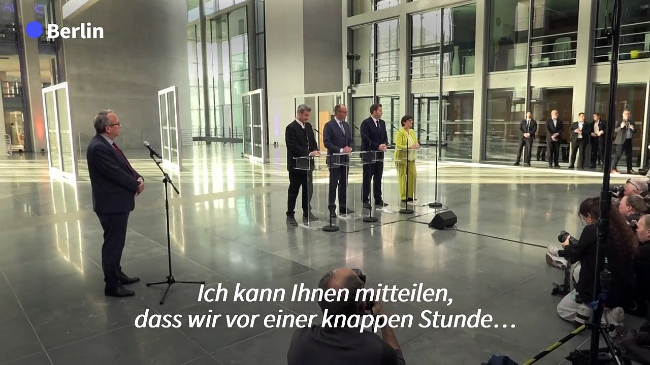 Sondierungen von Union und SPD erfolgreich abgeschlossen