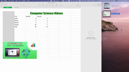 How to REDUCE the Spreadsheet File Size On the Numbers Application Using a Mac - Basic Tutorial