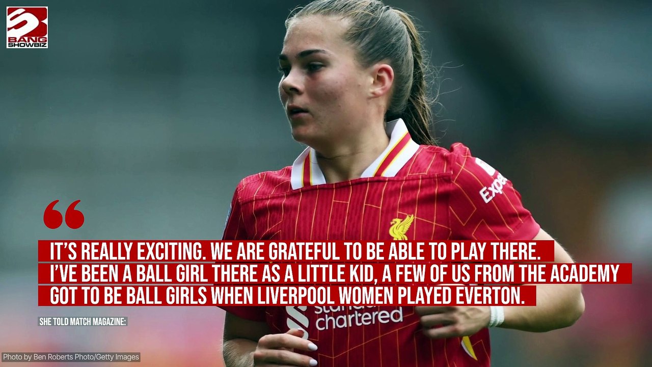 Lucy Parry loves playing for Liverpool at Anfield