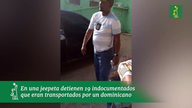 En una jeepeta detienen 19 indocumentados que eran transportados por un dominicano
