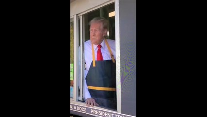 Trump works a day at Mcdonald Feasterville PA Oct 20th 2024