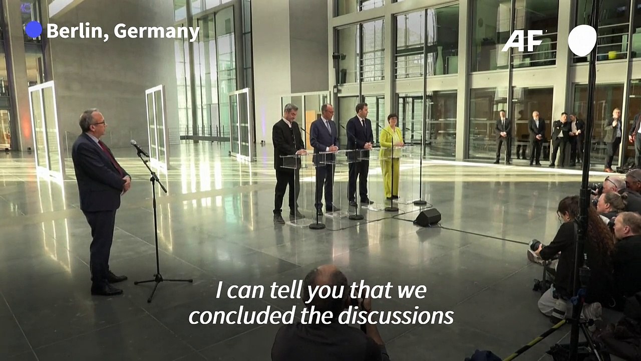 German conservatives and centre-left agree in principle to form govt