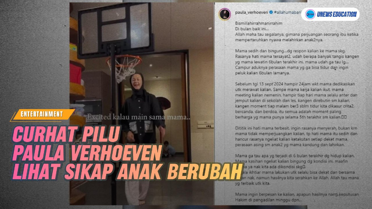 Dengar Anaknya Menangis Pilu, Takut Mama Dimarahi, Paula Verhoeven Bela Baim Wong : Papa Itu Baik