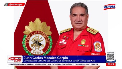 Comandante de los Bomberos acusa al MVCS de no brindar apoyo permanente en incendio de Barrios Altos: "Se retiran a una hora"