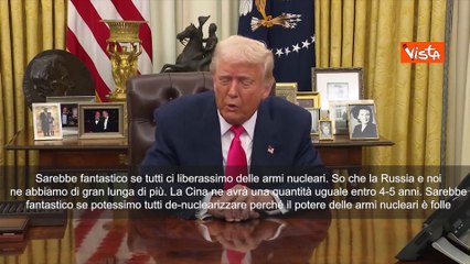 Trump: Sarebbe fantastico se tutti ci liberassimo di armi nucleari, ? un potere folle