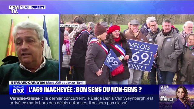 Le cri d'un terroir qui ne veut pas mourir : Bernard Carayon, maire UDI de Lavaur, dans le Tarn, réagit à la manifestation pour la reprise des travaux de l'A69