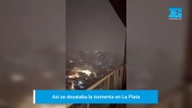 La Plata: así de desataba la tormenta en la madrugada del sábado 8 de marzo