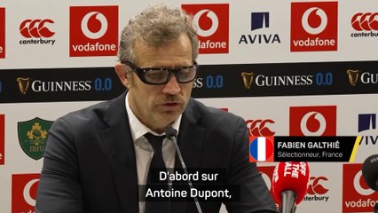 Bleus - Galthié : “Sur Antoine Dupont, il y a suspicion d’une blessure assez grave au genou”