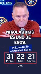 La reacción de Malone a la histórica noche de Jokic