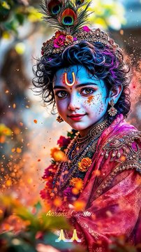 रंगों में रची बसी राधा-कृष्ण की होली .. जब ब्रज की...्रेम झलकता है, जहां राधा का समर्पण और कृष्ण की श