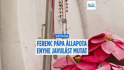 Ferenc pápa állapota nagyon lassan, de folyamatosan javul