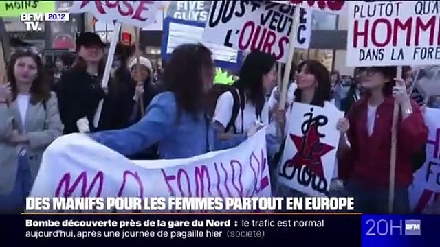 8-Mars: journée de manifestations à Paris pour les droits des femmes