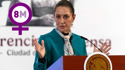 Claudia Sheinbaum anuncia "10 acciones" en favor de la mujeres durante el 8M