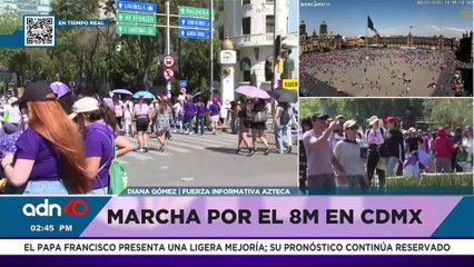 Así va la marcha del 8M por las calles de la Ciudad de México