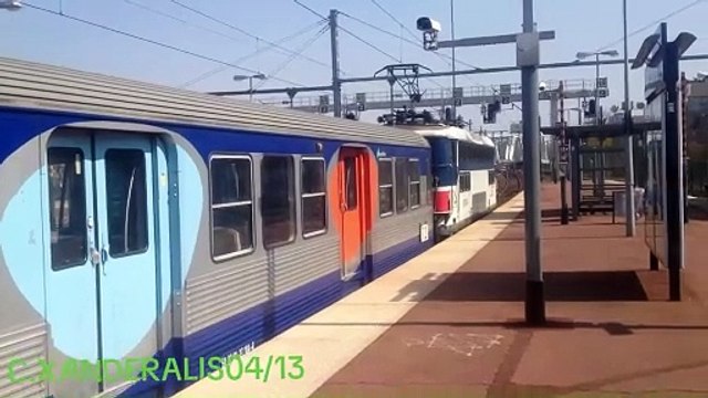 Passage BB17000IDF+RIO79/80/82 à Pontoise SNCF, BB17004IDF+RIO79/80/82 Rame 72 type psl 7 caisses, le 01/04/2013 à 14h39, dir Boissy l'Aillerie ou Gisors.