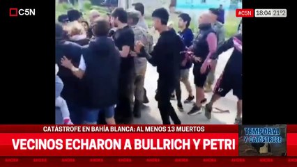 Bullrich y Petri fueron increpados por vecinos de Bahía Blanca